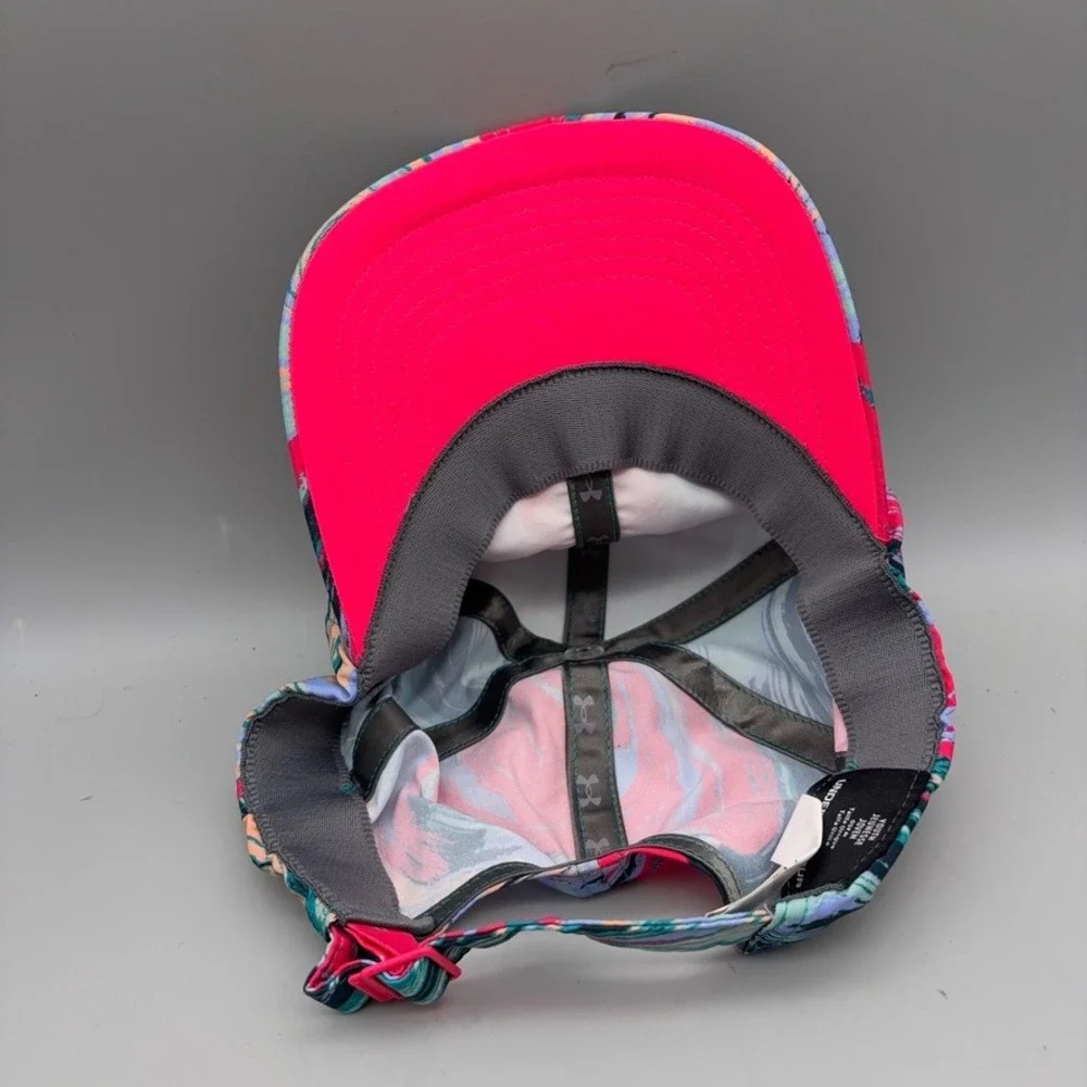 Under Armour Hat Youth OSFA Multicolor Marble Logo Adjustable Athletic Sporty